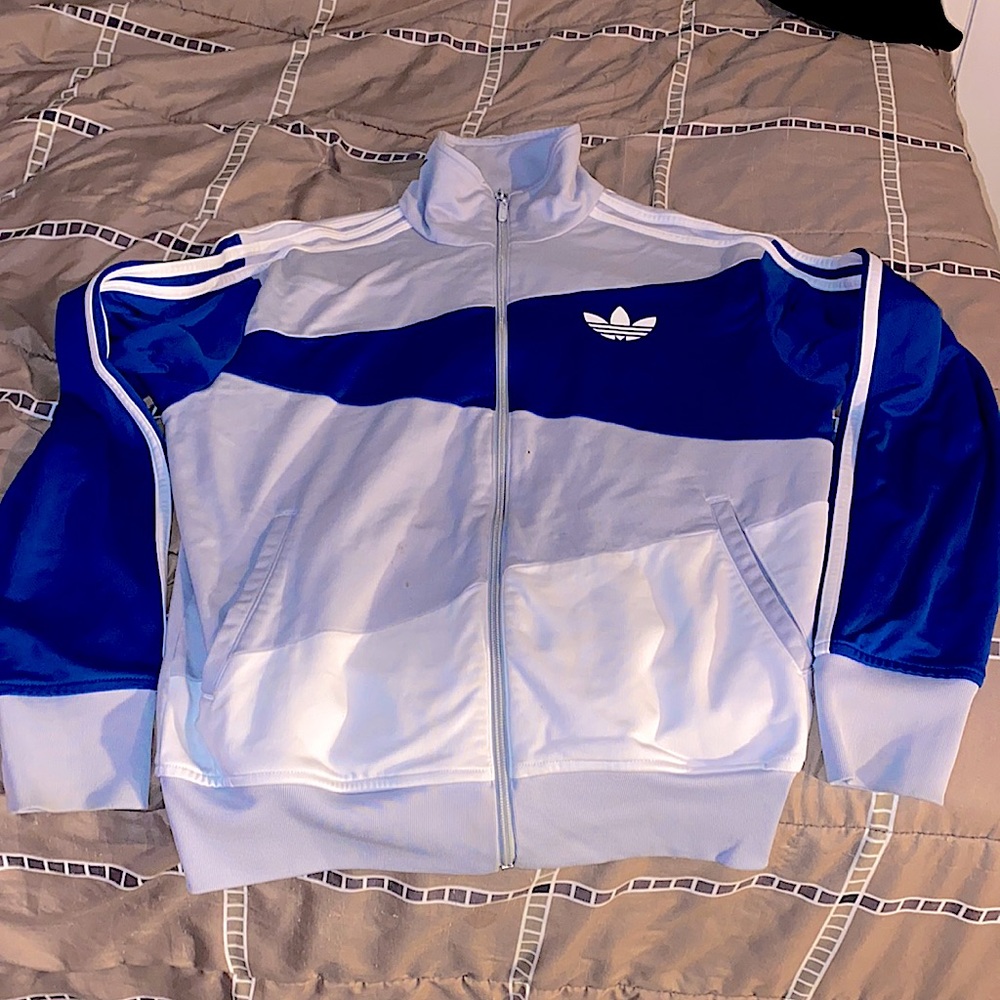 Blue gray and white Adidas men’s size medium